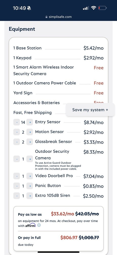 Brand New SimpliSafe Security System