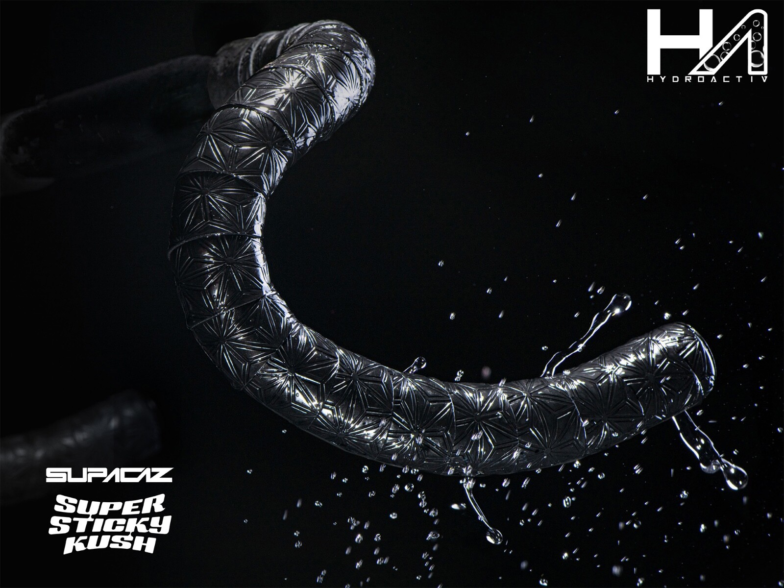 Supacaz Super Sticky Kush White Bar Tape Neon Purple Splat Grip Wrap-Authentic