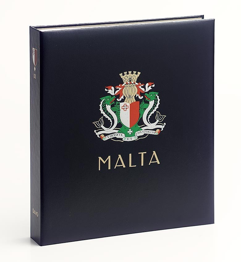 MALTA DAVO 1  ALBUM & SLIPCASE 1850-1974 50 PAGES 1-22,P1-2, II:1-20,A1,B1-4,MD1
