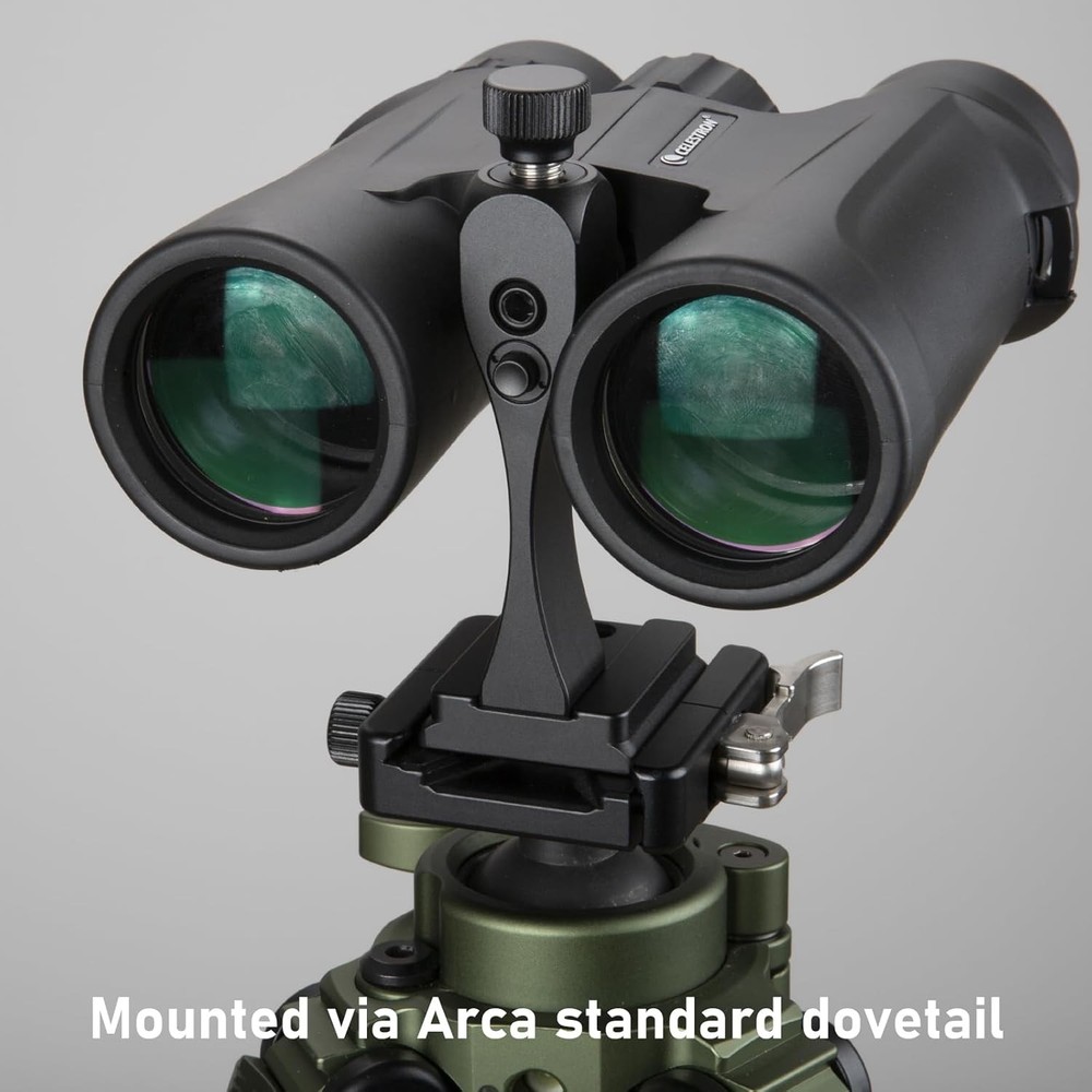 Binocular Tripod Adapter - Arca Rail Quick Release, Anti-Drop Design, 1/4" Threa