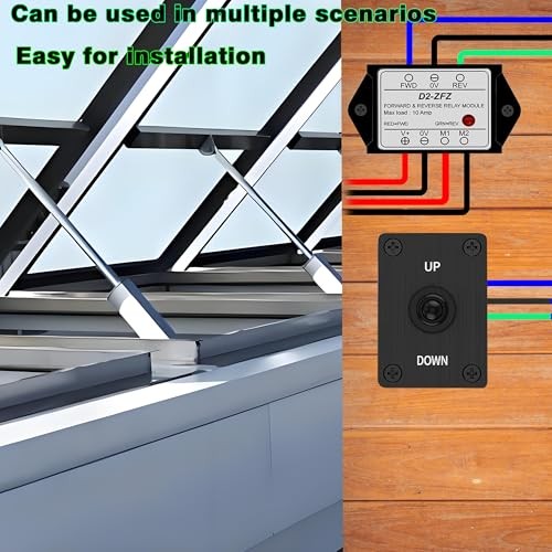 12V DC Relay Module,Forward and Reverse Relay Module,with Waterproof DPDT