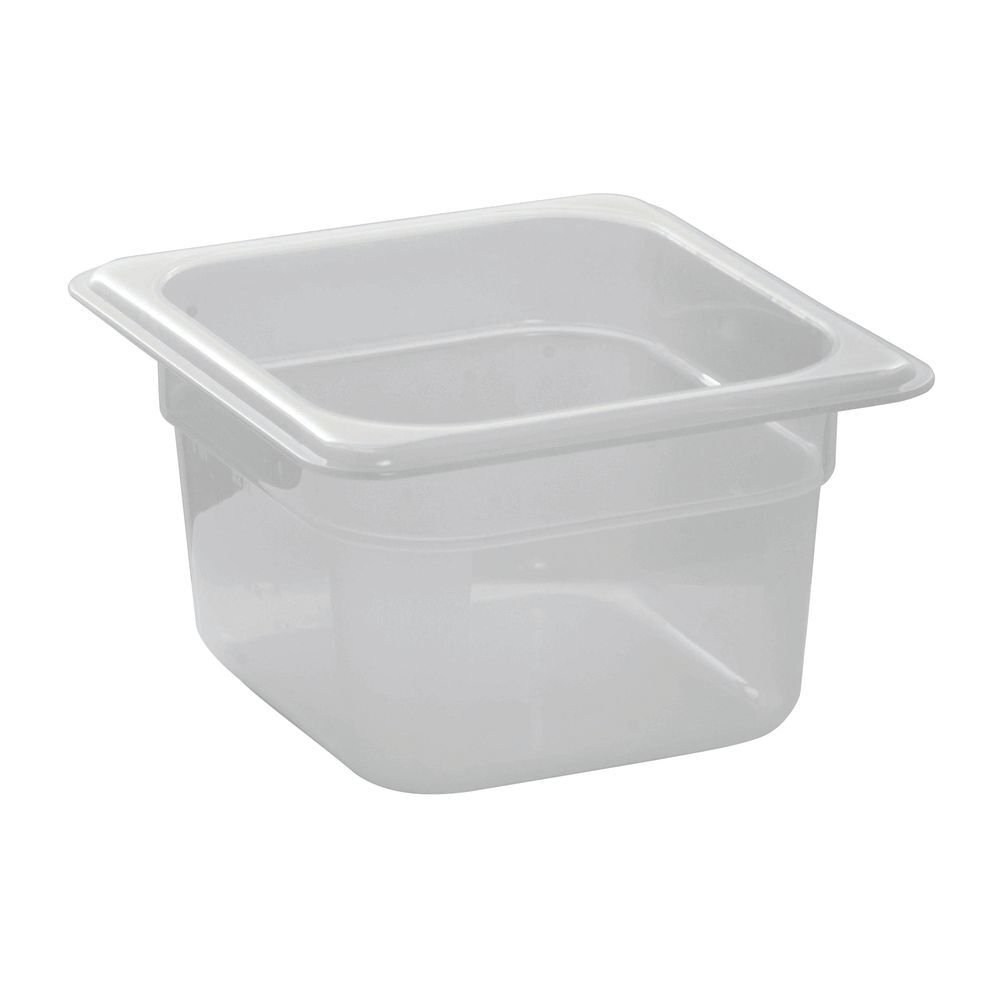 Cambro 1/6 Size Translucent Polypropylene Food Pan - 4"D
