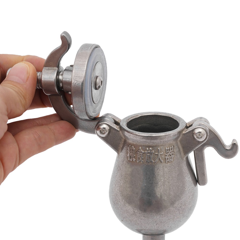 Silver Mini Hand Popcorn Maker Stainless Steel Popcorn Machine Old-Fashioned NEW