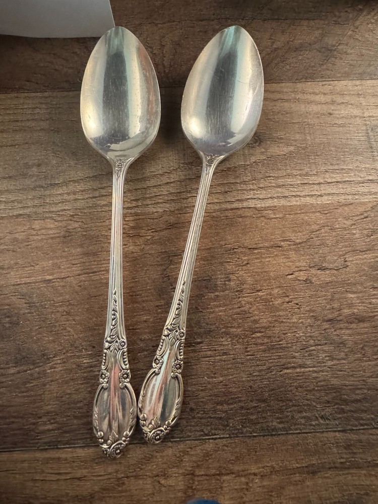 2 Piece Lot Set 1881 Rogers Enchantment Pattern Tablespoons