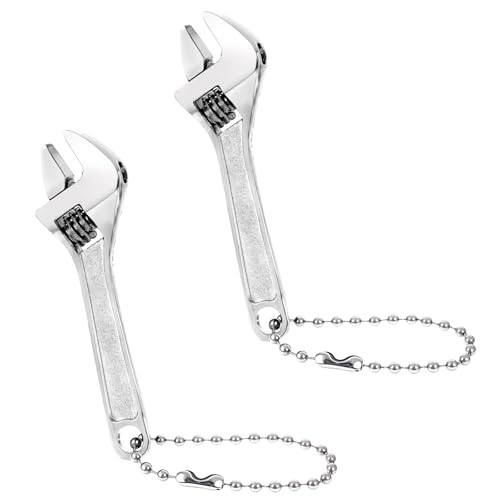 2 Pcs 2.5'' Adjustable Spanner Mini Nut Wrench, Tiny Wrench Small