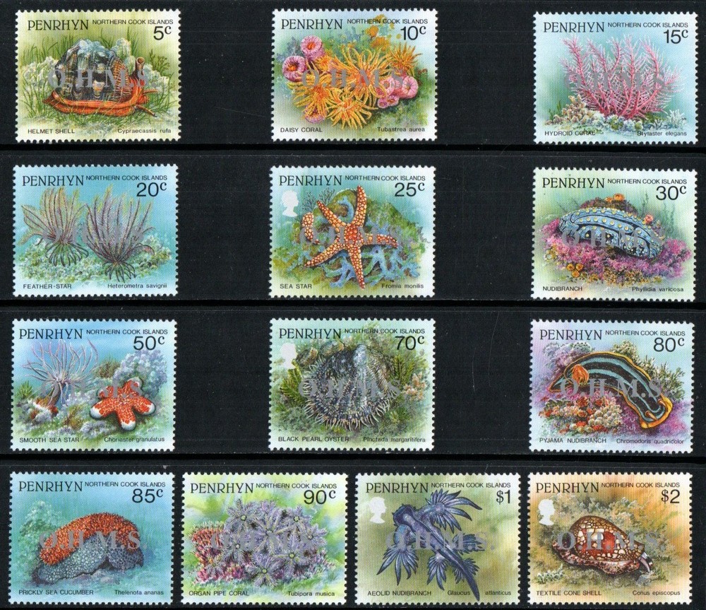 Penrhyn Stamp O41-O53  - Official use stamps