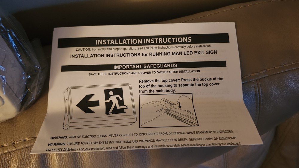 Qllite LED Running Man Sign
