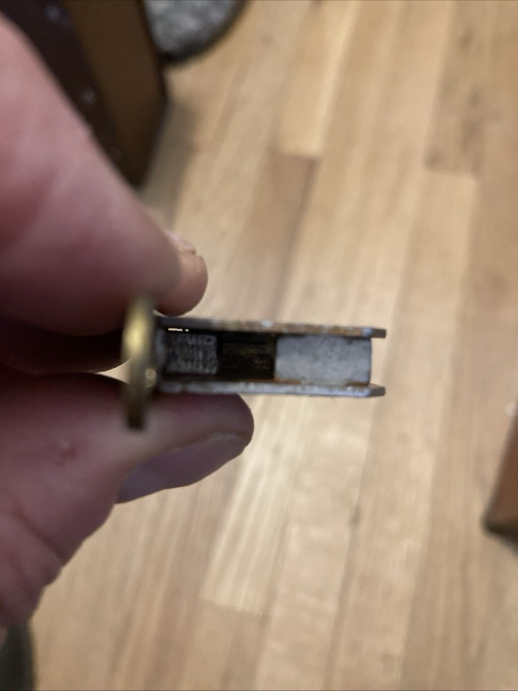 Genunine Victor Talking Machine Cabinet lock and screws