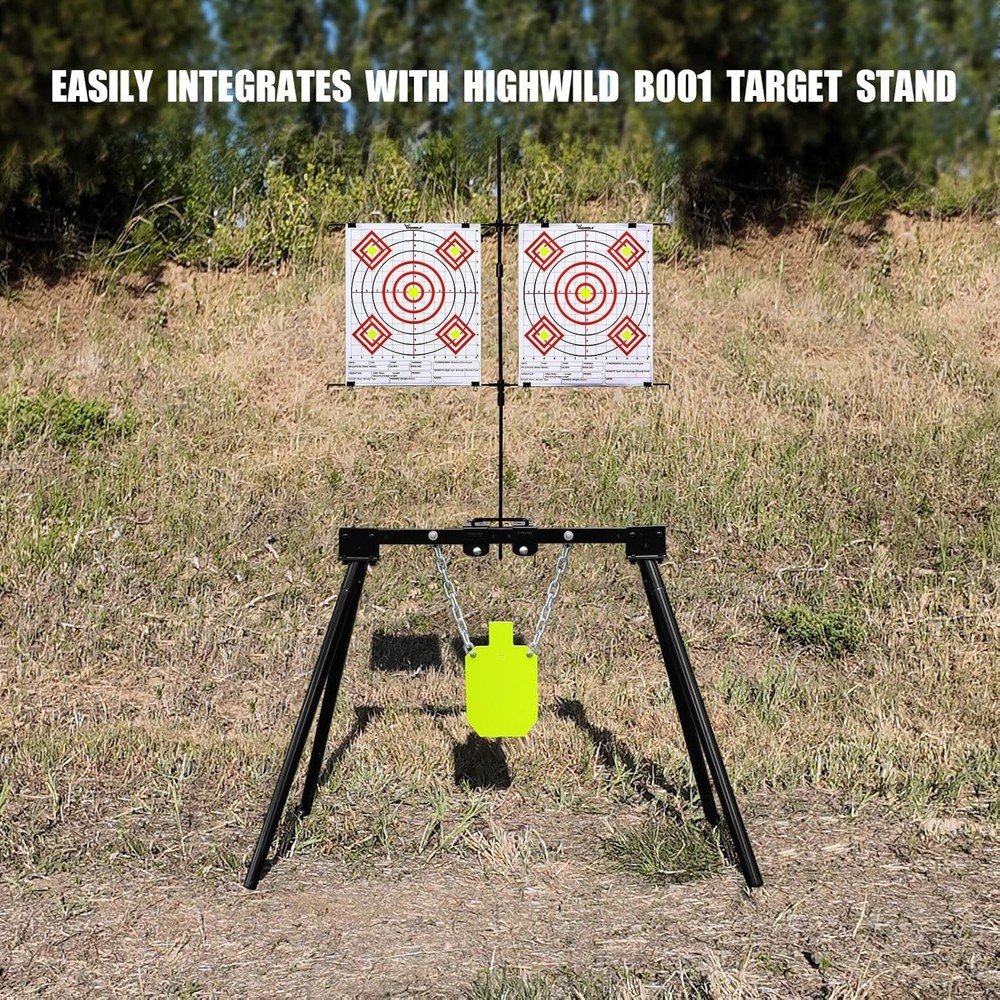 Highwild Adjustable Paper Target Stand, Frame with 8 A- Stand