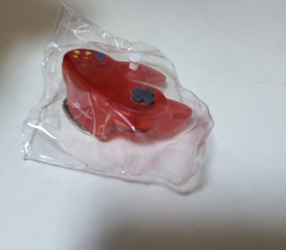 NEW Clear Red Key Chain Keyring N64 Nintendo 64 Controller Replica #C8
