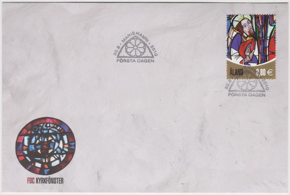 Aland FDC 2010, Chuch Window, Mint