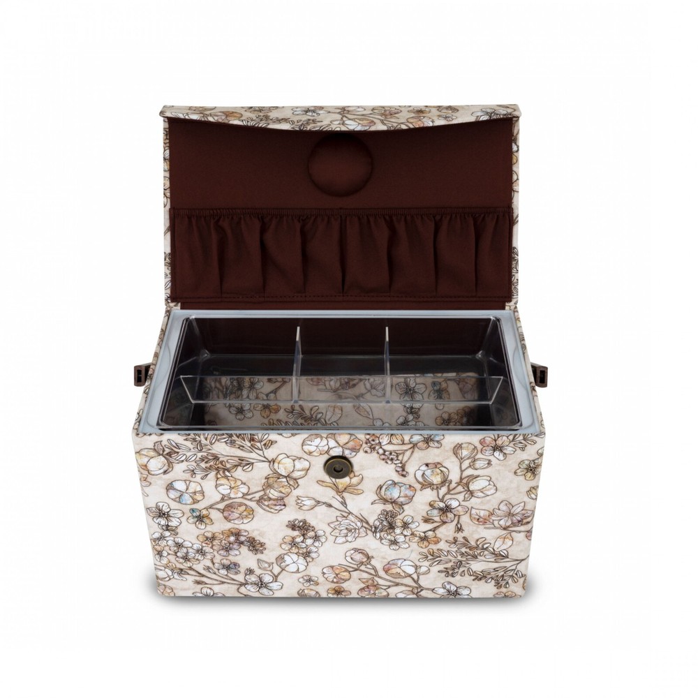 Dritz Rectangular Medium Sewing Basket and Accessory Case