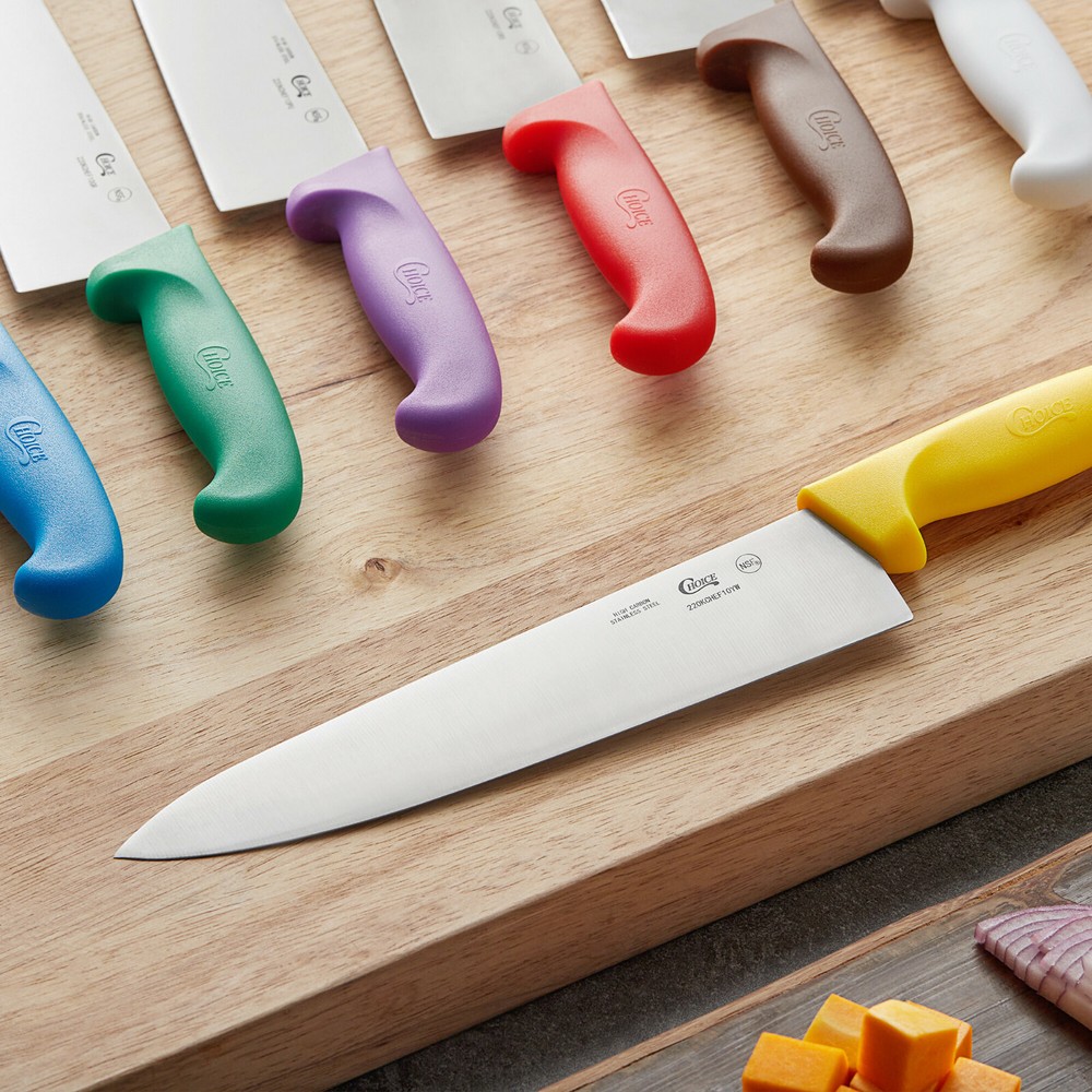 Choice 10" Chef Knife, NSF Listed (select color below)