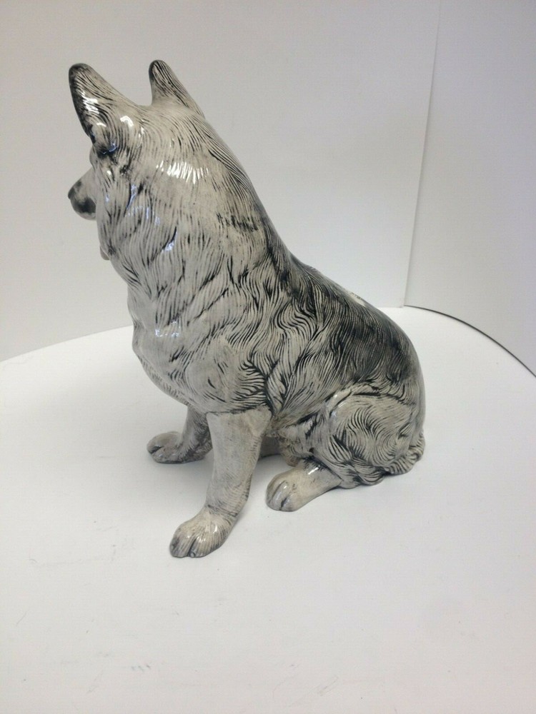 Vintage Ceramic German Shepherd Figurine