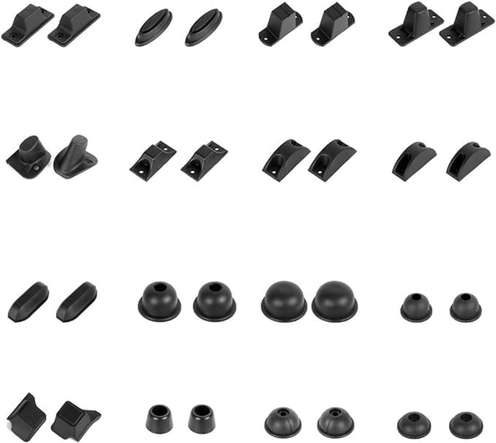 1Pair Replacement Plastic Stud Luggage Feet Pads Baggage Replacement Stud Foo...