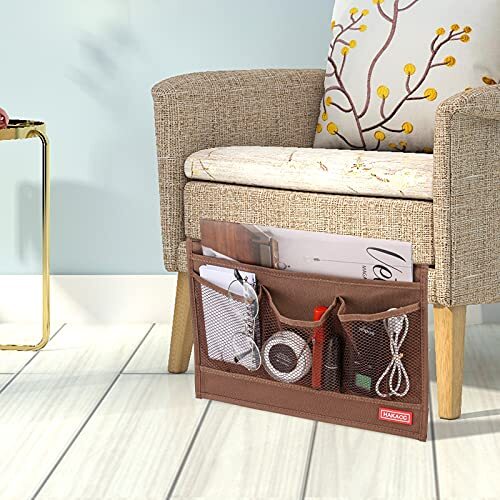 Bedside Storage Organizer Couch Remote Control Caddy Bed Table Holder Pockets