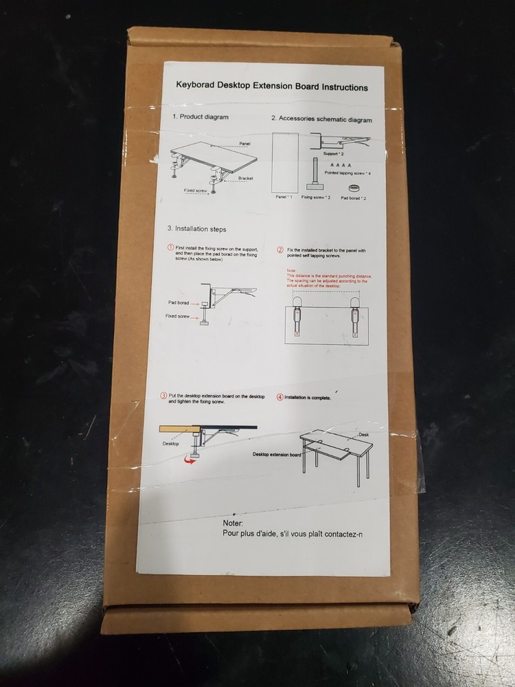 Replacement Desktop Extension Board Bracket Desktop Keyboard Tray Bracket