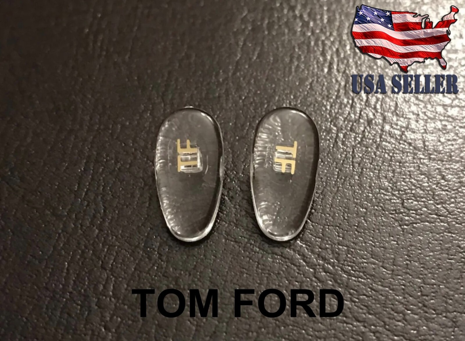 High Quality Replacement Snap-In Nose Pads for Tom Ford Eyewear Gold 1 Pair NEW