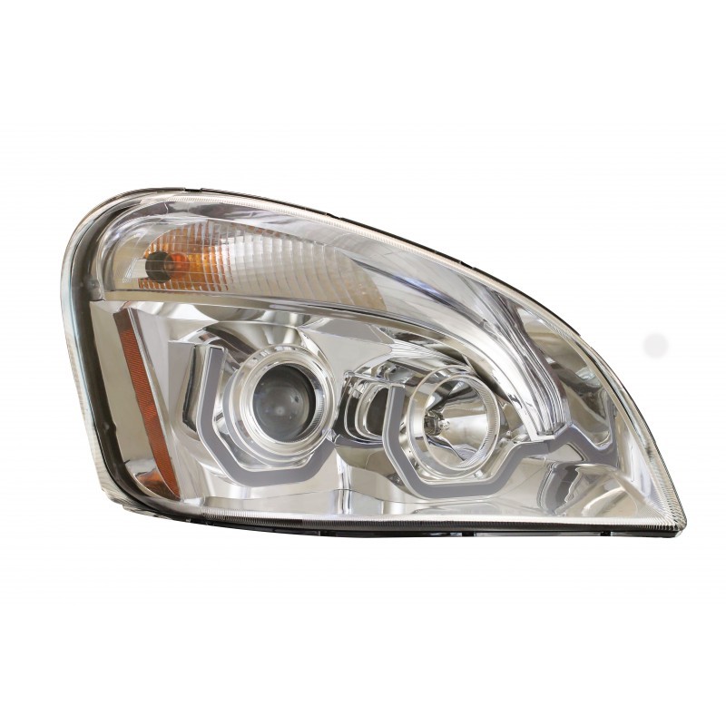 FREIGHTLINER CASCADIA PROJECTION HEADLAMP (CHROME) Passenger Side Only