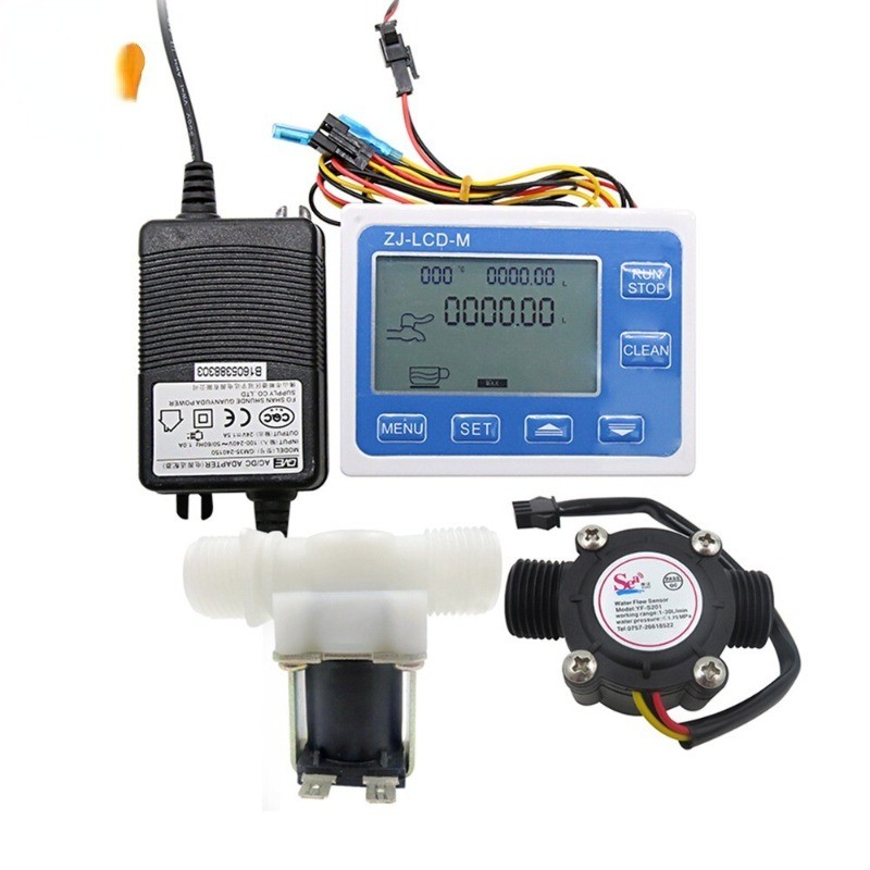 Flow Quantity Controller 4-Digit Display Flow Meter Automatic