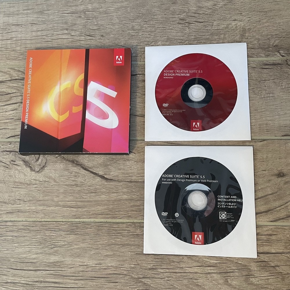 Adobe CS5.5 Design Premium for Windows DVD Version InDesign Photoshop Flash