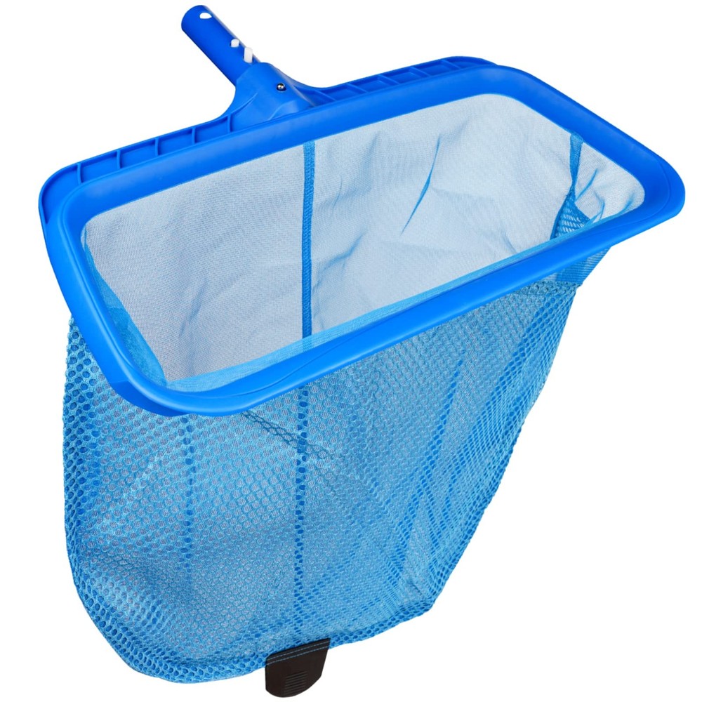 Swimming Pool Skimmer Net, Fine Mesh Pool Leaf Rake Net with Double-Layer Dee...