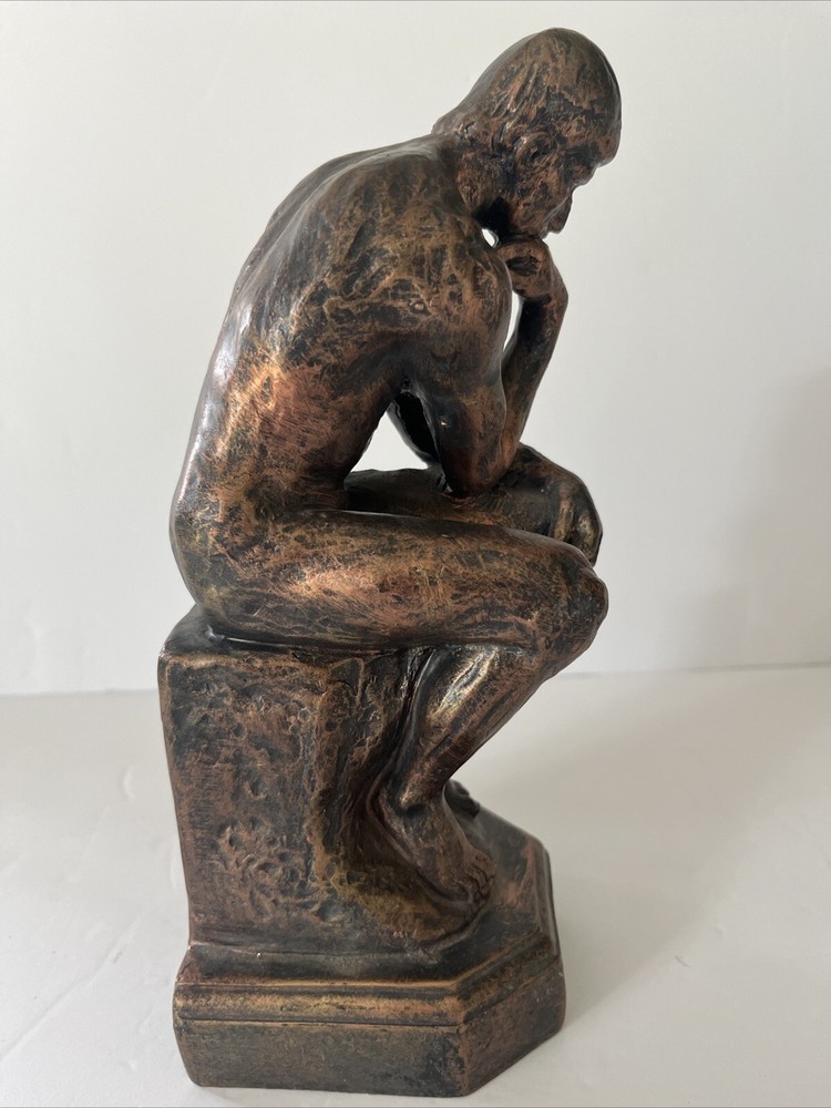 Vtg Heavy Solid Rodin’s The Thinker (Thinking Man)