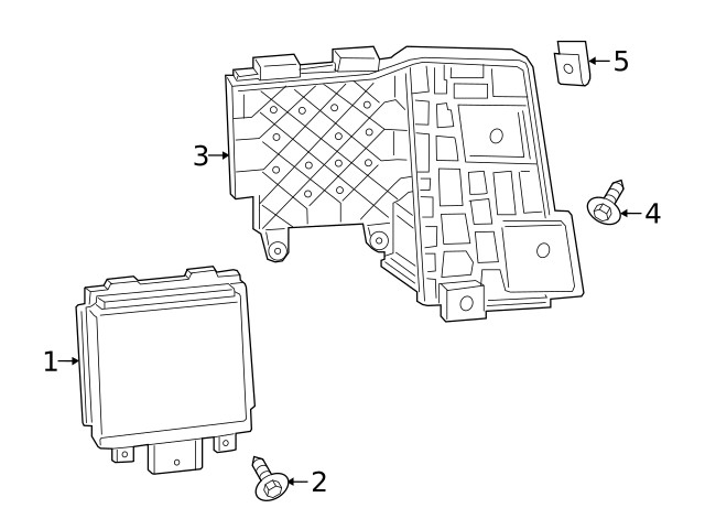 Genuine Ford Blind Spot Detection System Warning Sensor Bracket HP5Z-14D189-B
