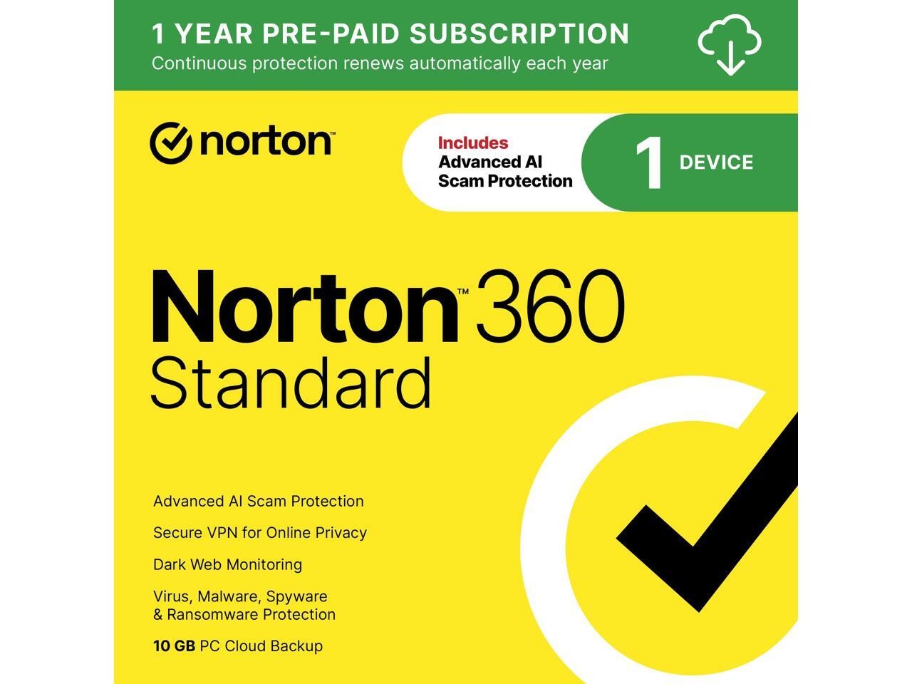 Brand New NORTON 360 STANDARD ANTI-VIRUS 2026  "U.S.ONLY" 15 MONTHS [Read Below]