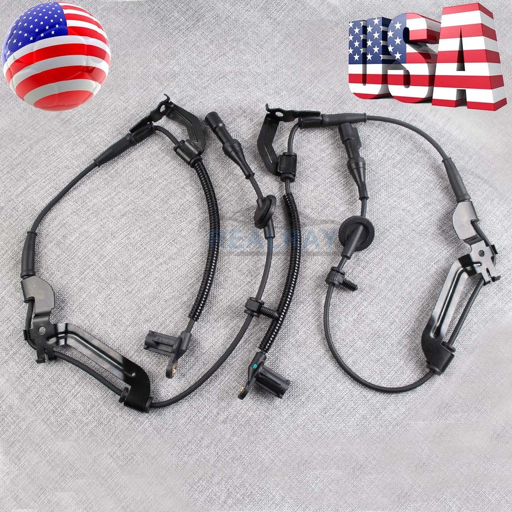 ABS Speed Sensor & Harness Front Left & Right Pair Set for Ford Escape Mariner