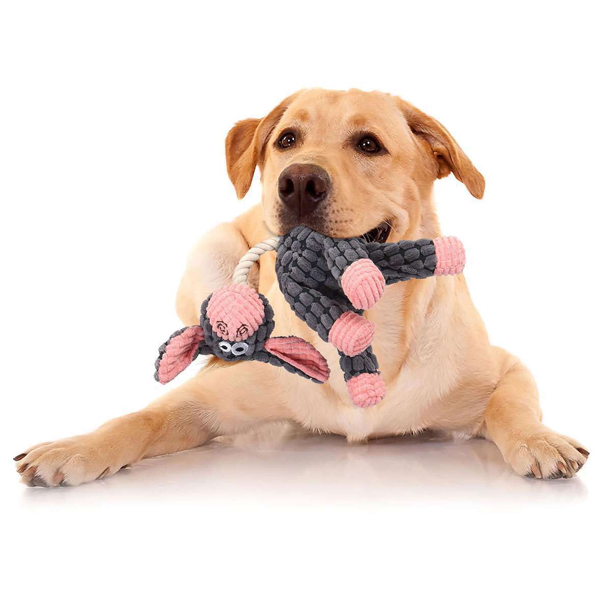 Chew Toy Squeaky Plush Dog Toy For Aggressive Chewers With Chew Pet Toys US
