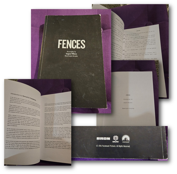 Fences Screenplay Playbook Original Denzel Washington Viola Davis August