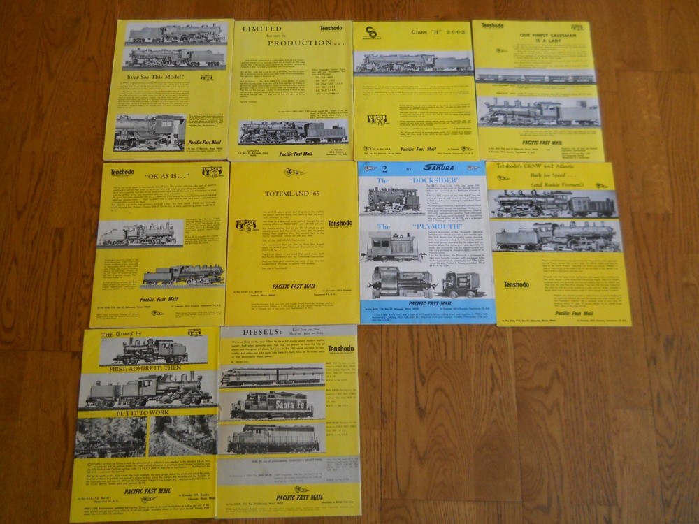 RAILROAD MODEL CRAFTSMAN 1965, 10 EDITIONS