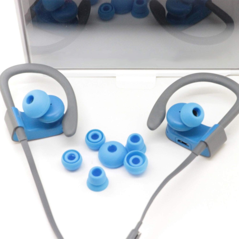 Replacement Silicone Ear Tips Earbuds Buds Set Compatible with small, Blue