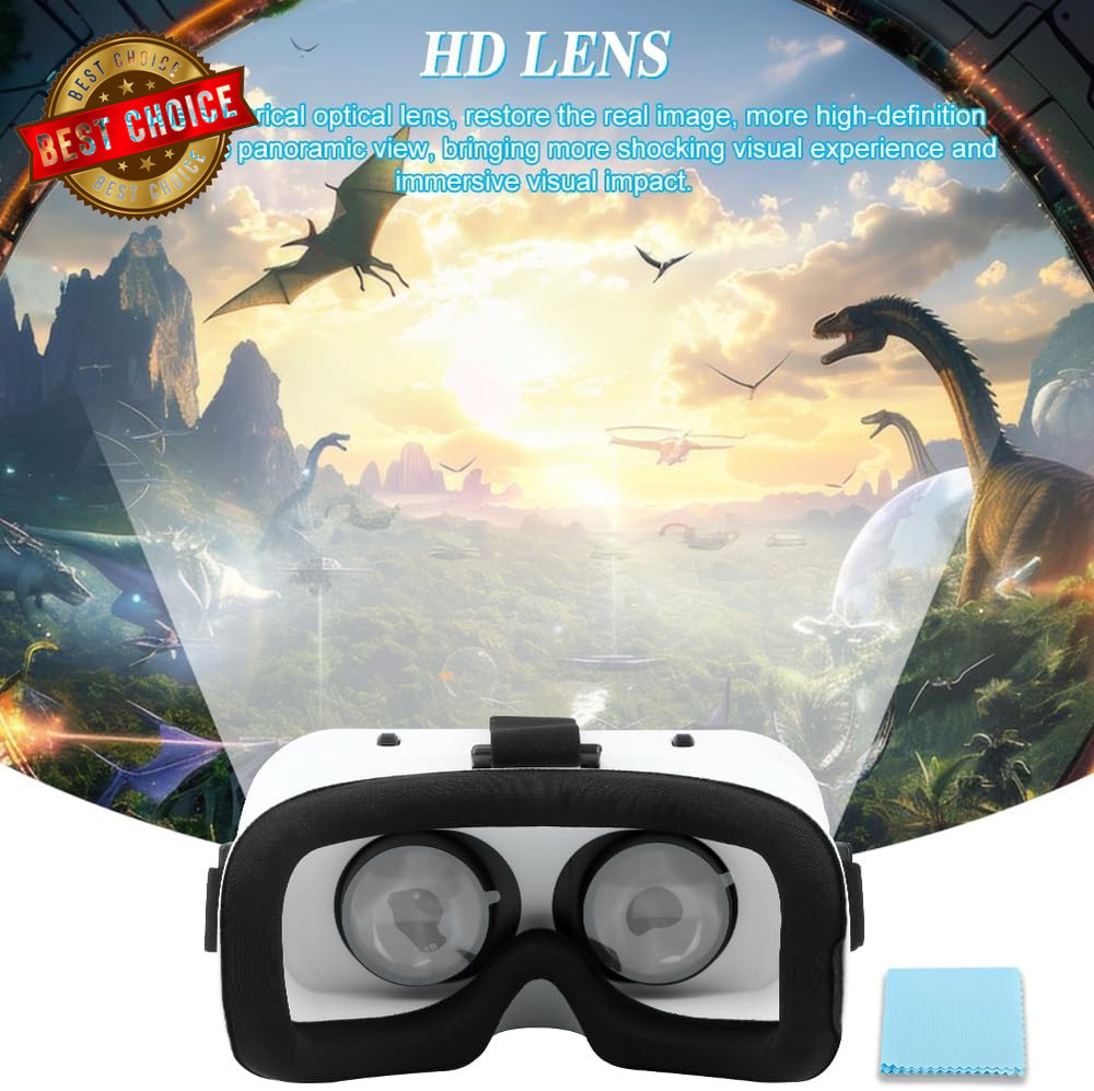 Virtual Reality Goggles, 3D VR Glasses Adjustable VR Virtual Reality Headset wit
