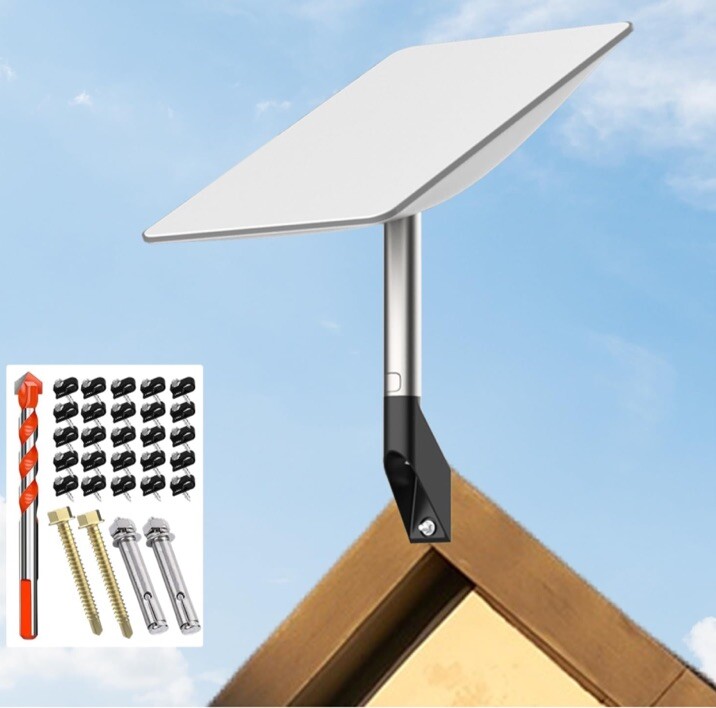 BUJ Short Wall Mount for Starlink V2 Satellite Dish, Includes Everything Needed