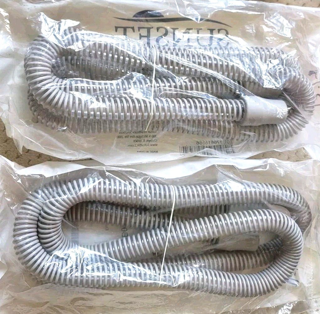 2 CPAP Tubing Flexible Hose 6 Foot Sunset TUB06 Brand NEW SEALED Bag