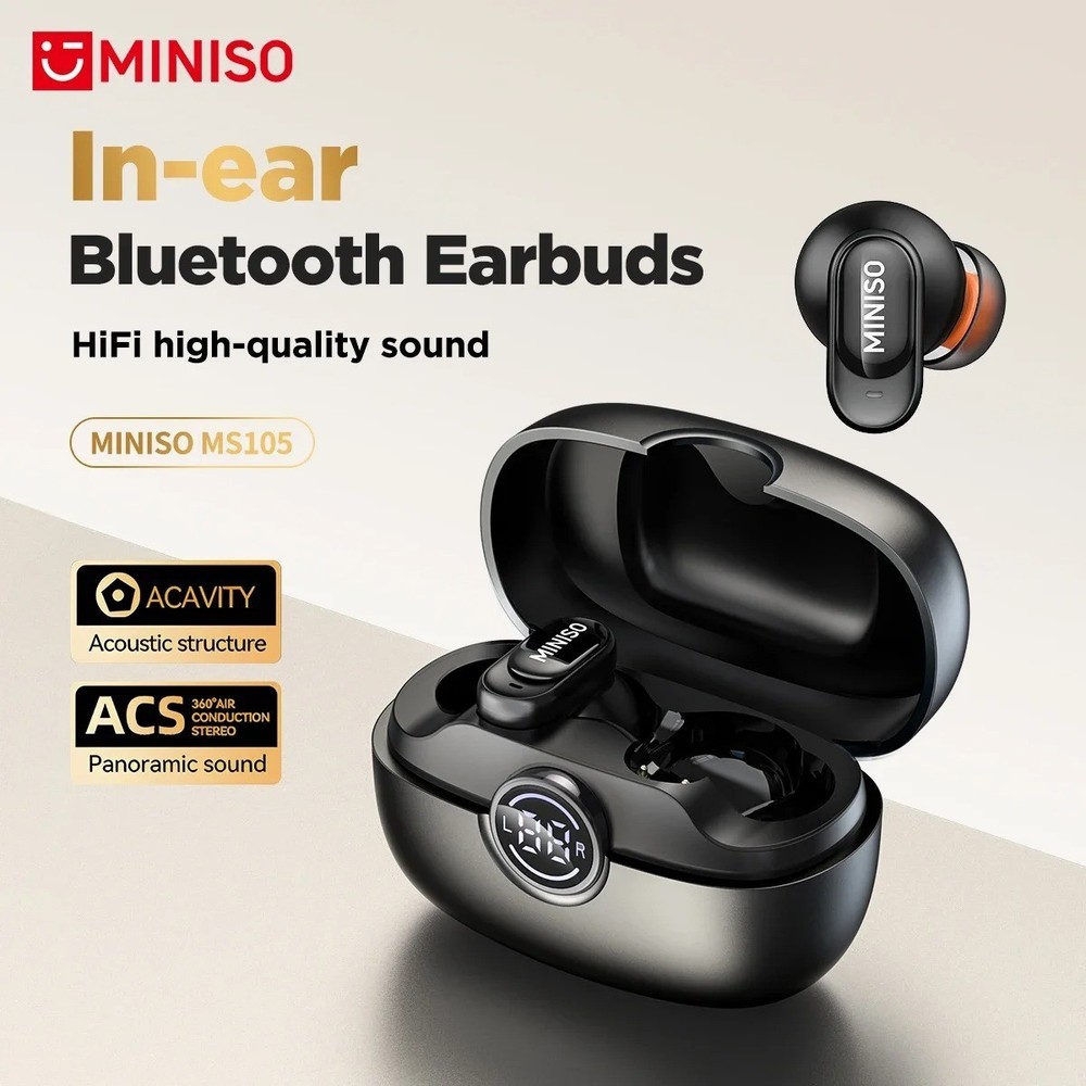 MINISO MS105 Wireless Earbuds with Optional AI Translation Feature