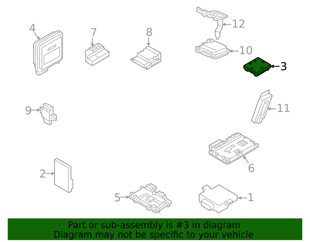 Genuine Audi Control Module 4N0-907-064-GH