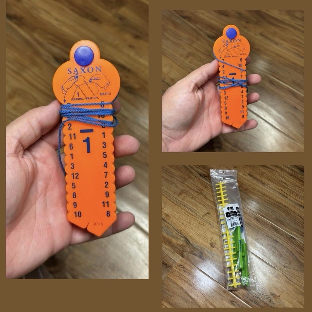 Learning School Hands-on Practice LOT WRAP-UPS Saxon Sub Tool Mini Math Balance