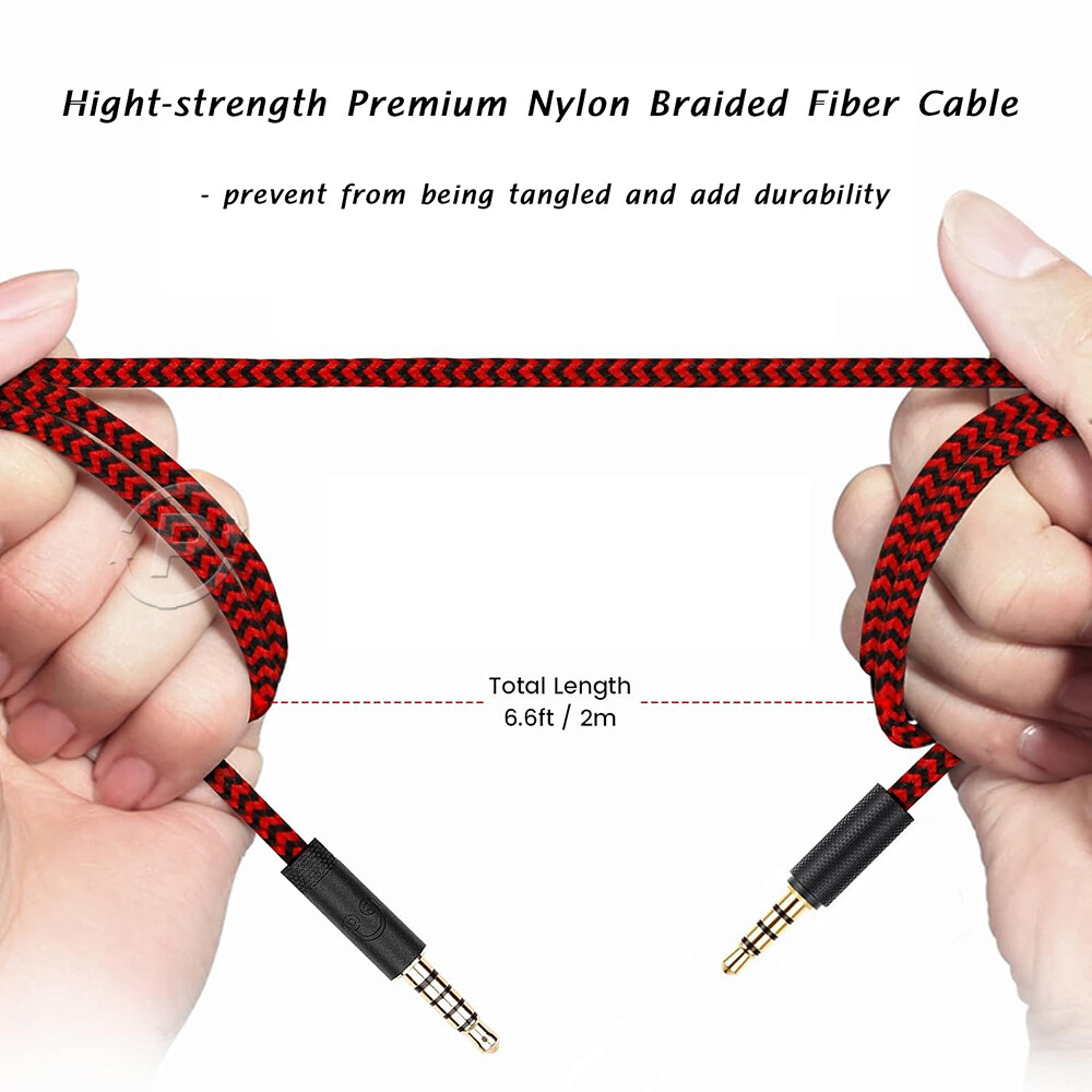 Replacement Audio Cable for Logitech G433 G233 G Pro X Gaming Headsets w/ Remote