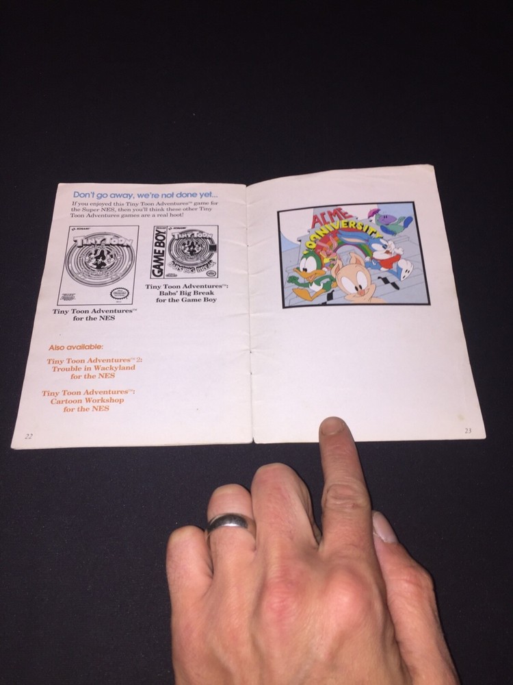 buster busts loose snes manual