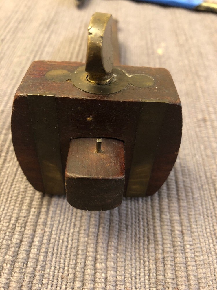 Primitive Wood Working Tool Scribe with Brass Screws & Design