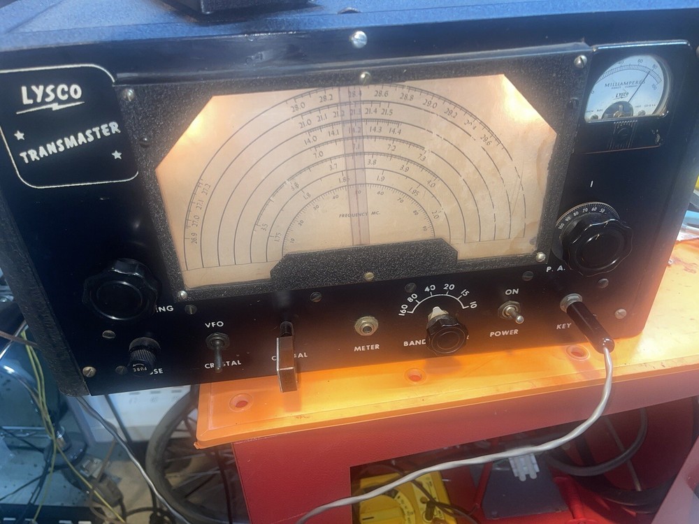 LYSCO 500 Transmaster CW Transmitter Ham Radio Rare Ive Never Seen One