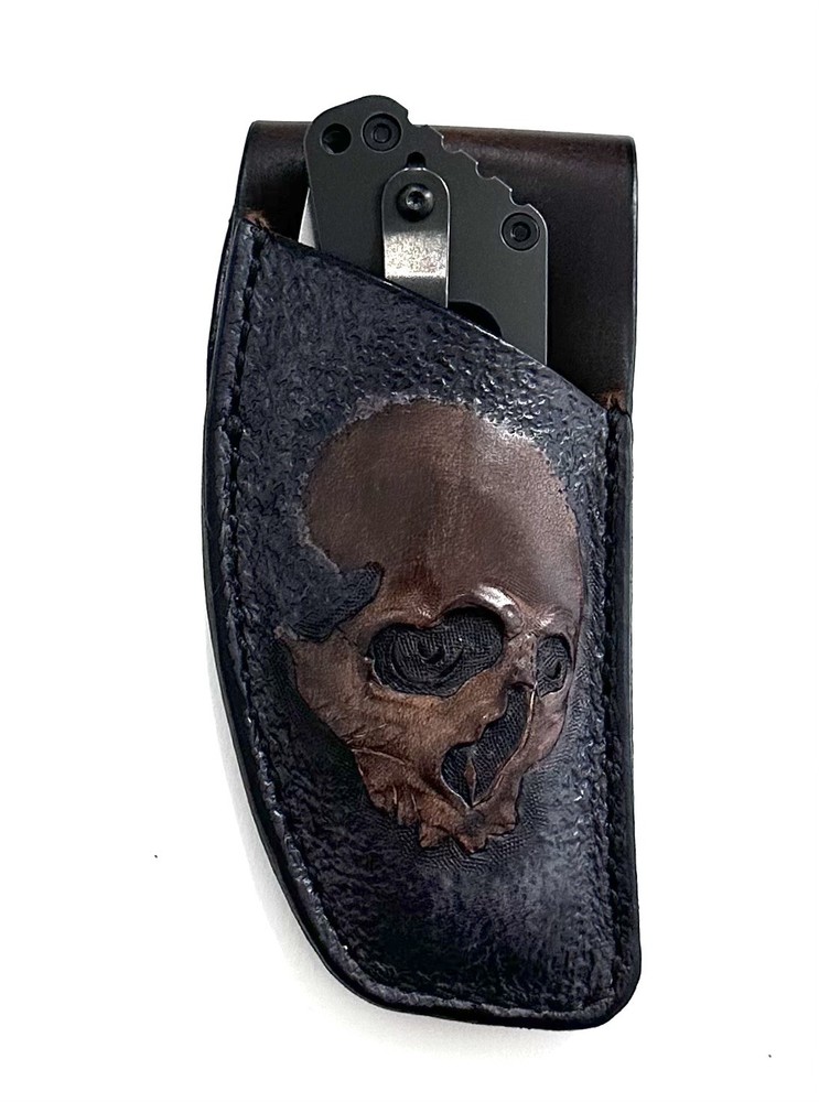 Strider SMF Leather Belt Sheath Handcrafted.