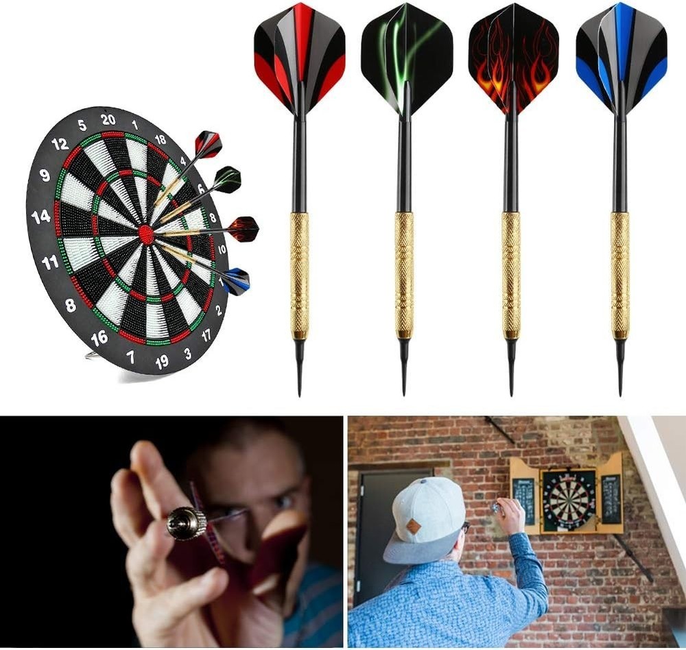 12 Pcs Darts Plastic Tip, Soft Tip Darts Set, 14g Plastic Tipped Dart, Attach E