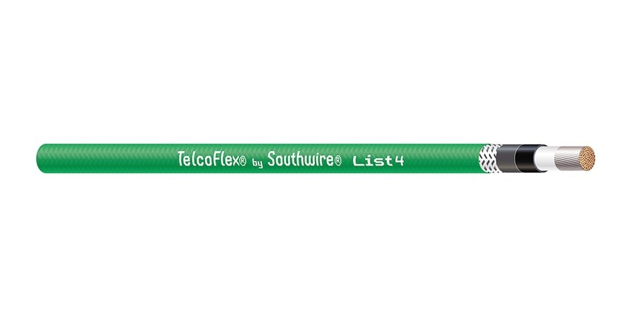 1/0 AWG TelcoFlex Type IV Class I, Green 37'