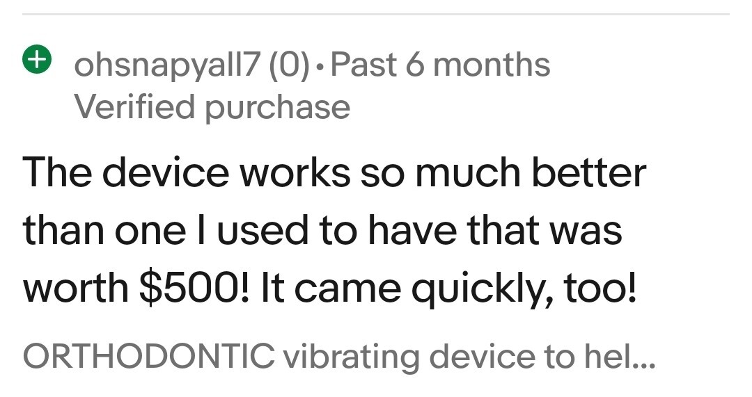 Orthodontic pain device & Case for Clear aligners Better than Viber20