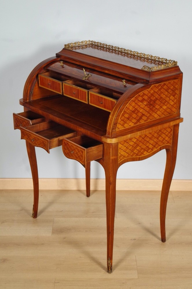 Transition Style Cylinder Desk