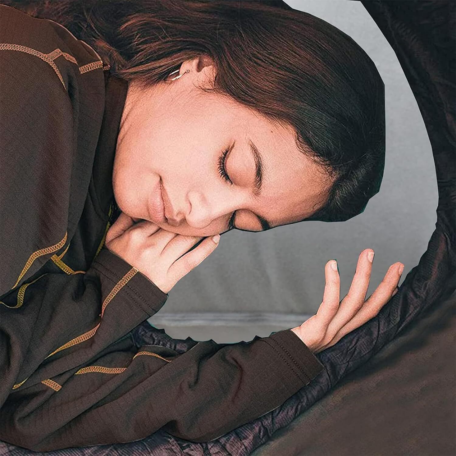 2Pack Small Inflatable Pillow Gray Ultralight Blow up Neck&Lumbar Support